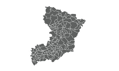 Ukraine Map.Rivne Oblast map.isolated on white background for website layouts,background,education, precise,customizable,Travel worldwide,map silhouette backdrop,earth geography, political,reports.