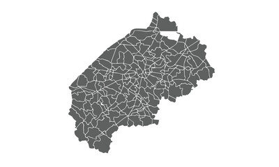 Ukraine Map.Lviv Oblast map.isolated on white background for website layouts,background,education, precise,customizable,Travel worldwide,map silhouette backdrop,earth geography, political,reports.
