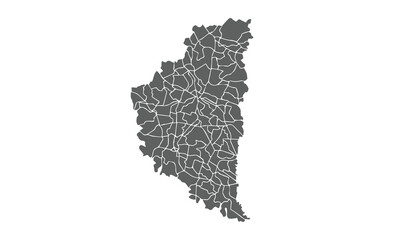 Ukraine Map.Ternopil Oblast map.isolated on white background for website layouts,background,education, precise,customizable,Travel worldwide,map silhouette backdrop,earth geography, political,reports.
