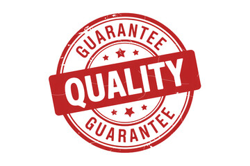 Quality guarantee stamp promises excellent product and service assurance