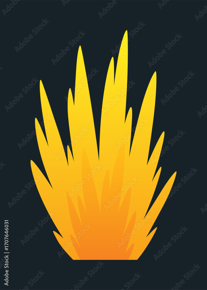 Poster explosion animation. animation for game of the explosion effect. cartoon animation for game. explodi