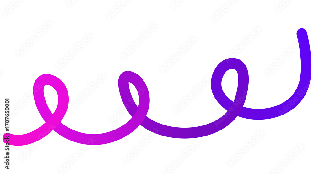 Aufkleber abstract shapes with smooth wavy lines, bright colors and gradient transitions.