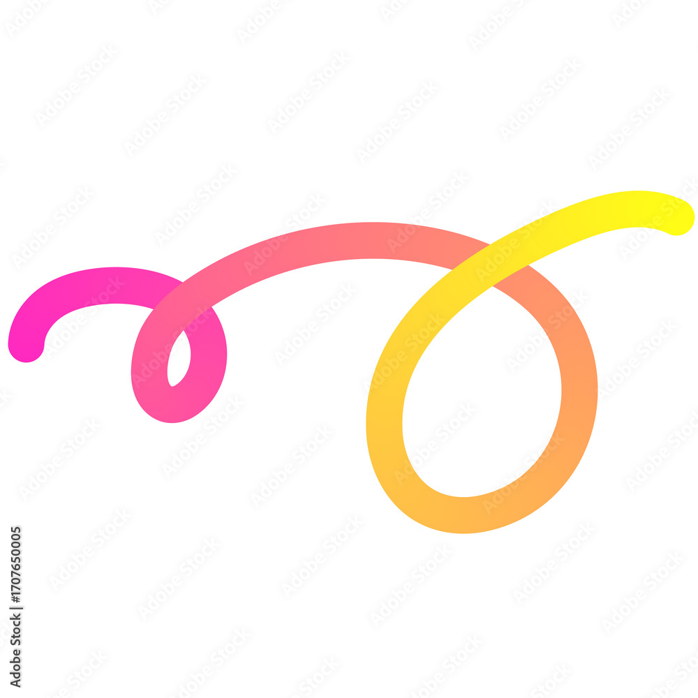 Poster abstract shapes with smooth wavy lines, bright colors and gradient transitions.