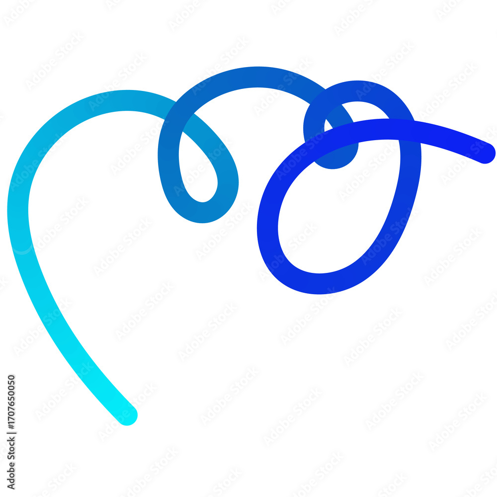 Poster abstract shapes with smooth wavy lines, bright colors and gradient transitions.