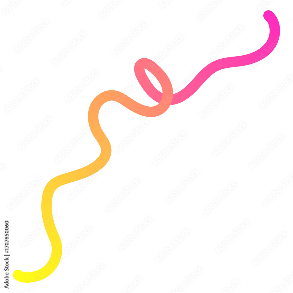 Poster abstract shapes with smooth wavy lines, bright colors and gradient transitions.