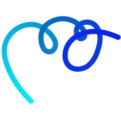 Obraz premium Abstract shapes with smooth wavy lines, bright colors and gradient transitions.