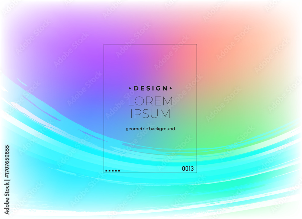 Poster flat vector. minimal geometric background. dynamic shapes composition. eps10 vector.