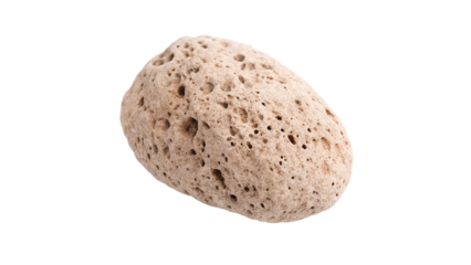 natural pumice stone isolated on transparent background