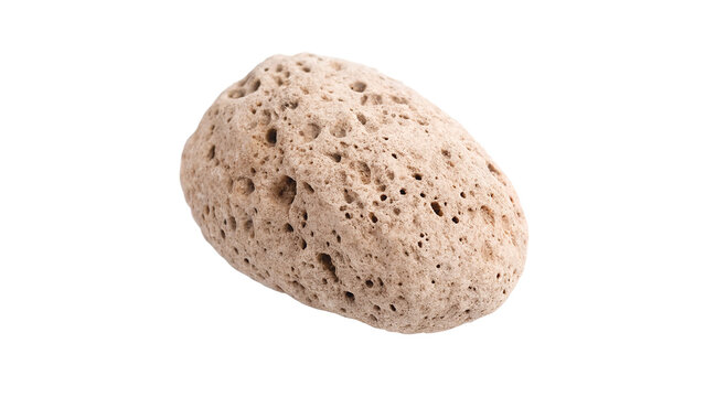natural pumice stone isolated on transparent background
