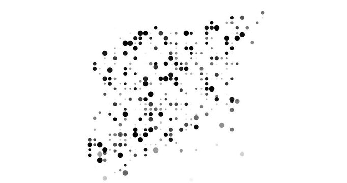 Generative Spheres Swarm to Sculpt Post-Conceptual Map Outline