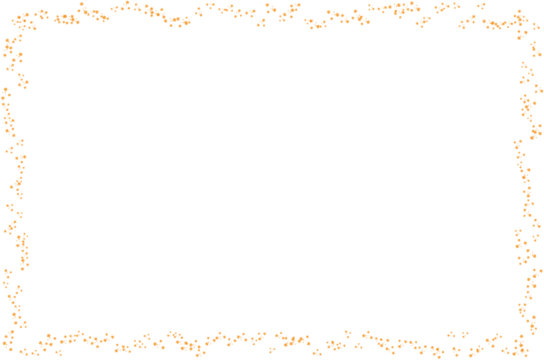 Delicate Orange Confetti Rectangle Frame. 25