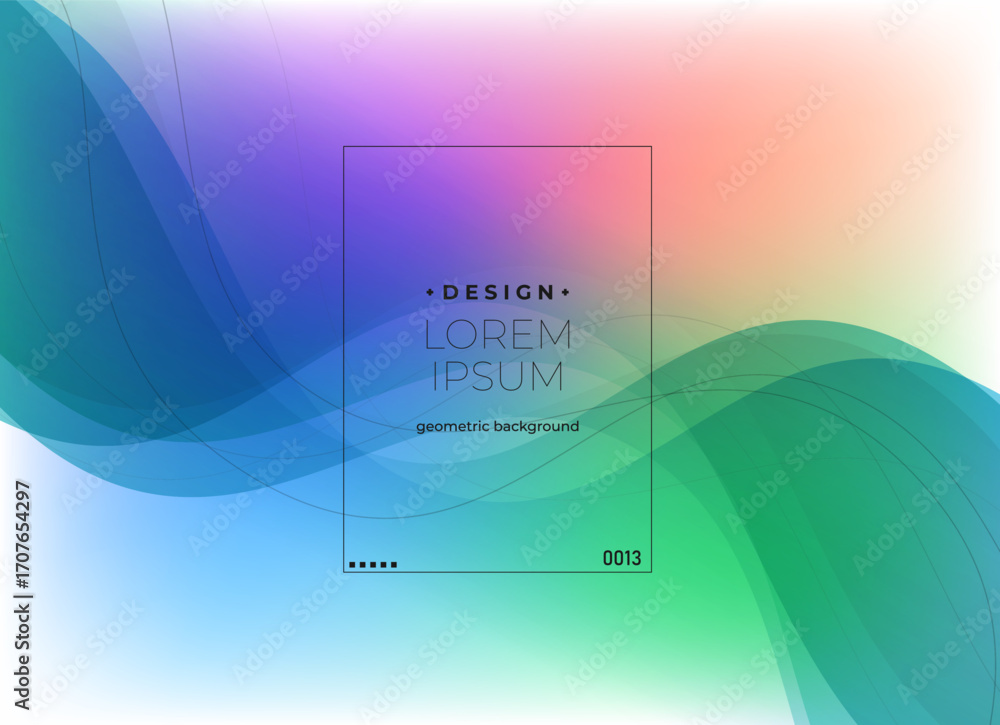 Poster flat vector. minimal geometric background. dynamic shapes composition. eps10 vector.