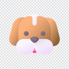 Fototapeta premium Dog Icon Design Variation 2