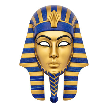 Egyptian pharaoh king tut funeral mask