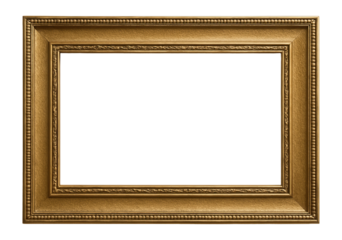 Wide gold border with a textured surface and antique finish