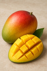 mango with leaf