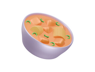 sancocho soup icon 3d illustration render