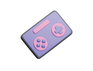 mobile game icon 3d illustration render