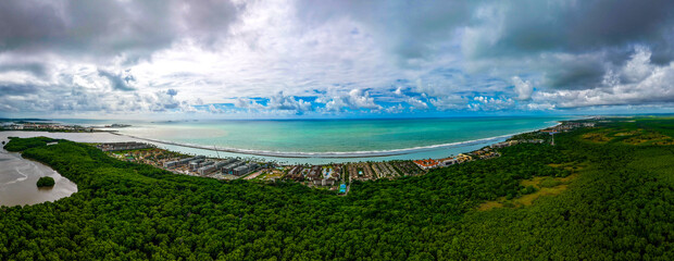 Muro Alto, Pernambuco as seen from above with a Drone.