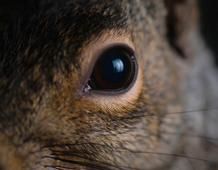 Squirrel eyes, close up