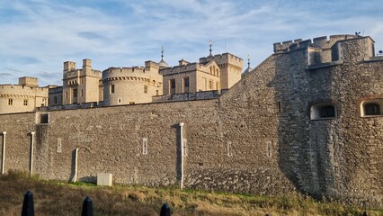 Historic Tower of London showcasing medieval architecture in the heart of the city.