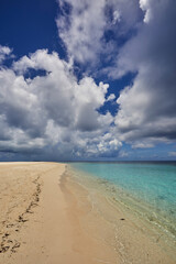 Tumultuous clouds of a tropical thunderstorm, Havodda Island, Gaafu Dhaalu atoll, Maldives