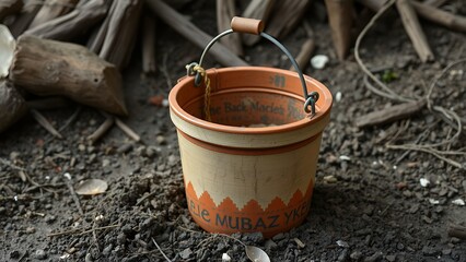 Vintage Bucket in the Wilderness