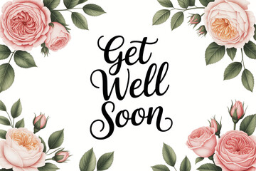 Sending warm wishes and beautiful floral accents to help you recover swiftly, wishing you a bright and speedy return to wellness and joy