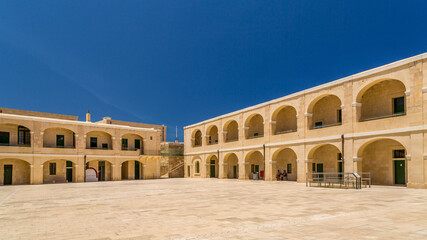 The Piazza d'Armi (Parade Ground) at Fort St Elmo, Valletta, Malta