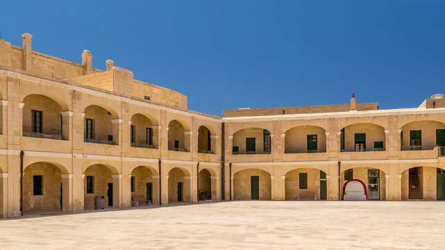 The Piazza d'Armi (Parade Ground) at Fort St Elmo, Valletta, Malta