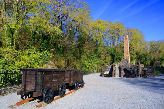 Aberdulais Mill, Aberdulais waterfalls, Neath Valley, South Wales