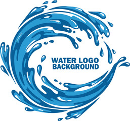 water logo background