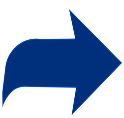 blue arrow icon vector illustration on white background