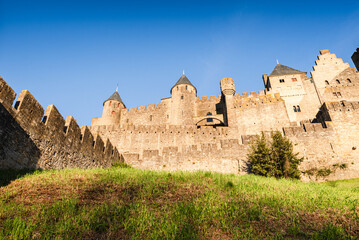 Medieval castle of Carcassonne, Languedoc-Roussillon, France © robertharding