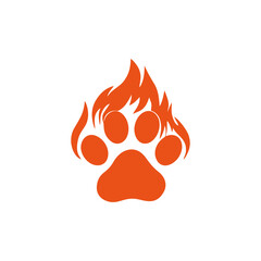 vector illustration of a burning fire