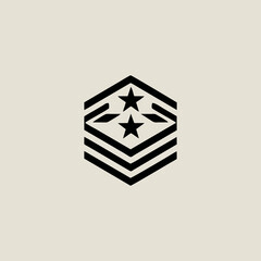 vector illustration of a gold star