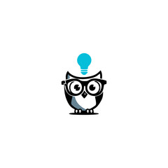 vector illustration of a owl cartoon character