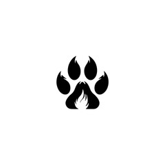 lion paw print icon