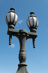 Melbourne street lights detail on the Prince Bridge - Australia