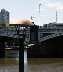 Melbourne street lights on the Yarra 2