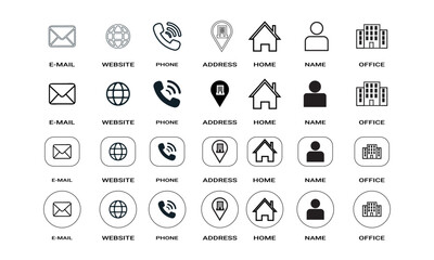 Flat Business Icon Set – Finance, Office, Marketing, Management, Startup Symbols	
