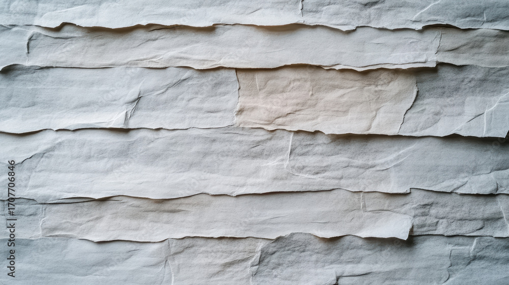 Poster textured paper background with layered, crumpled appearance, creating unique visual effect