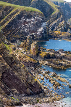 The coastline at St Abbs Head, National Nature Reserve, Eyemouth, Scotland, United Kingdom