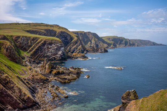 The coastline at St Abbs Head, National Nature Reserve, Eyemouth, Scotland, United Kingdom