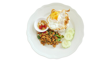 Stir-Fried Minced Pork with Holy Basil (Pad Krapow Moo Sap)