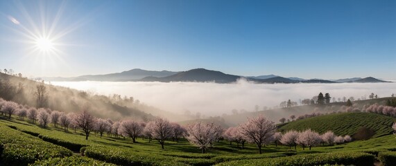 panorama of the mountains