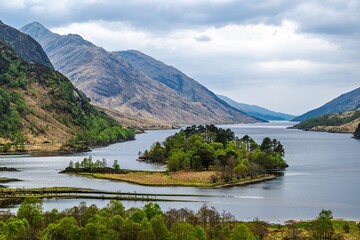 Loch Shiel, Glenfinnan, River Finnan, West Highland, Scotland	