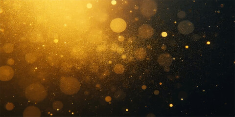 Rain drops on window glass with blurred golden holiday lights and bokeh glow © Ashraful