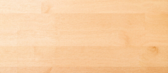 Light wood floor texture with parquet pattern, natural wooden background of joined blocks, empty smooth surface for interior design or furniture presentation and display