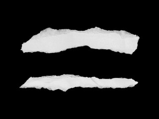 Black Torn Paper Cutout | Isolated Ripped Paper Overlay Design